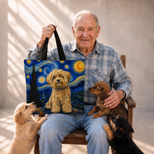 Custom Pet Portrait Tote Bag ❤️